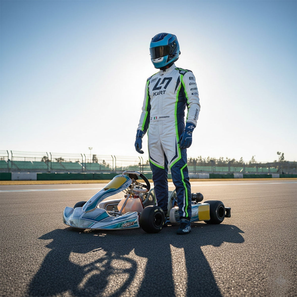 OMP 2022 LN Kart Racing Suit Replica: oMP Overall LN Kart Race Motorsport Suit.