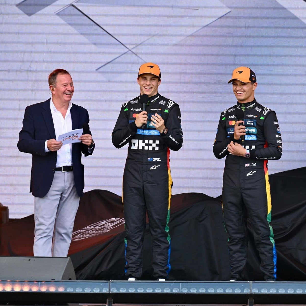 Oscar Piastri Racing Suit Replica 2025 British GP: oscar Piastri & Lando Norris F1 Race McLaren Silverstone British GP Motorsport Suit.