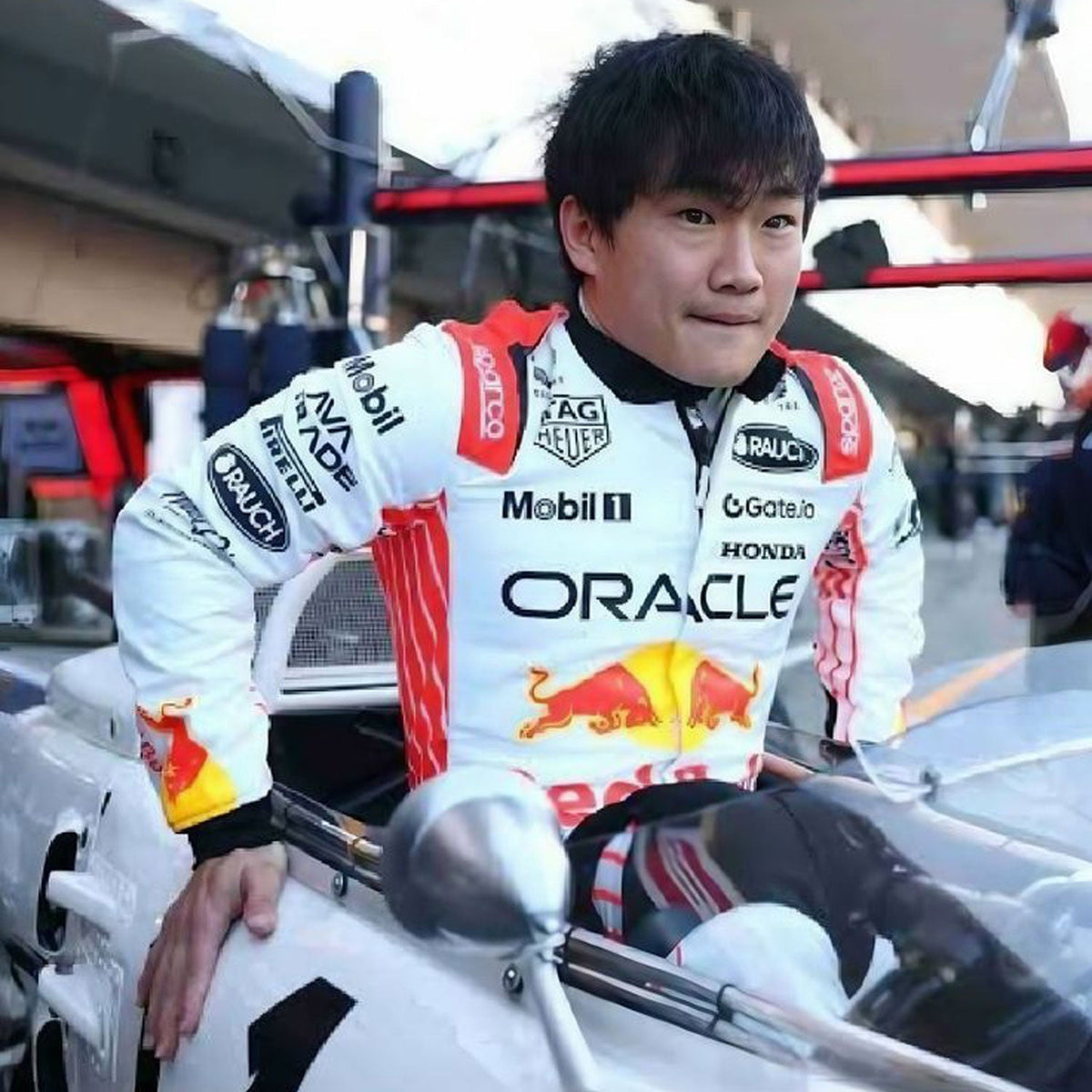 Yuki Tsunoda Racing Suit Replica 2025 Japanese GP: yuki Tsunoda F1 Race Replica Red Bull Japanese GP Motorsport Suit.