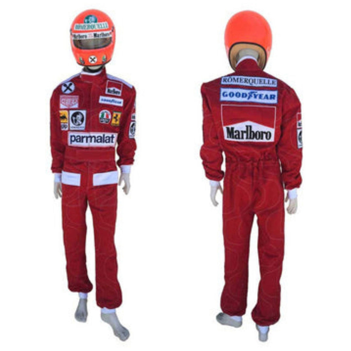 Niki Lauda Racing Suit Replica 1976: niki Lauda F1 Race Ferrari Grand Prix Suit.