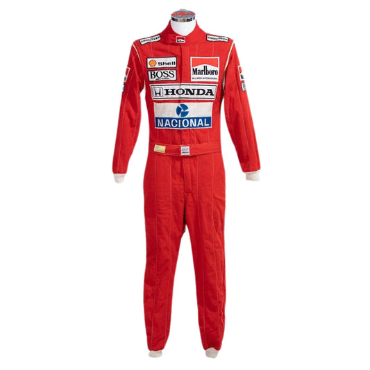 1988 Ayrton Senna Racing Suit Replica: ayrton Senna F1 Race Replica McLaren Motorsport Suit.