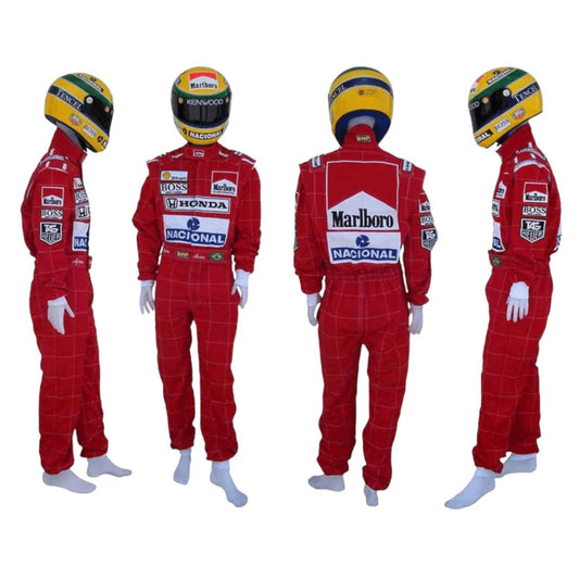 Ayrton Senna Racing Suit Replica 1991 United States GP: ayrton Senna F1 Race McLaren United States GP Motorsport Suit.