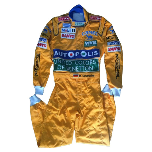 Michael Schumacher 1991 Racing Suit Replica: michael Schumacher F1 Race Replica Benetton Ford Motorsport Suit.