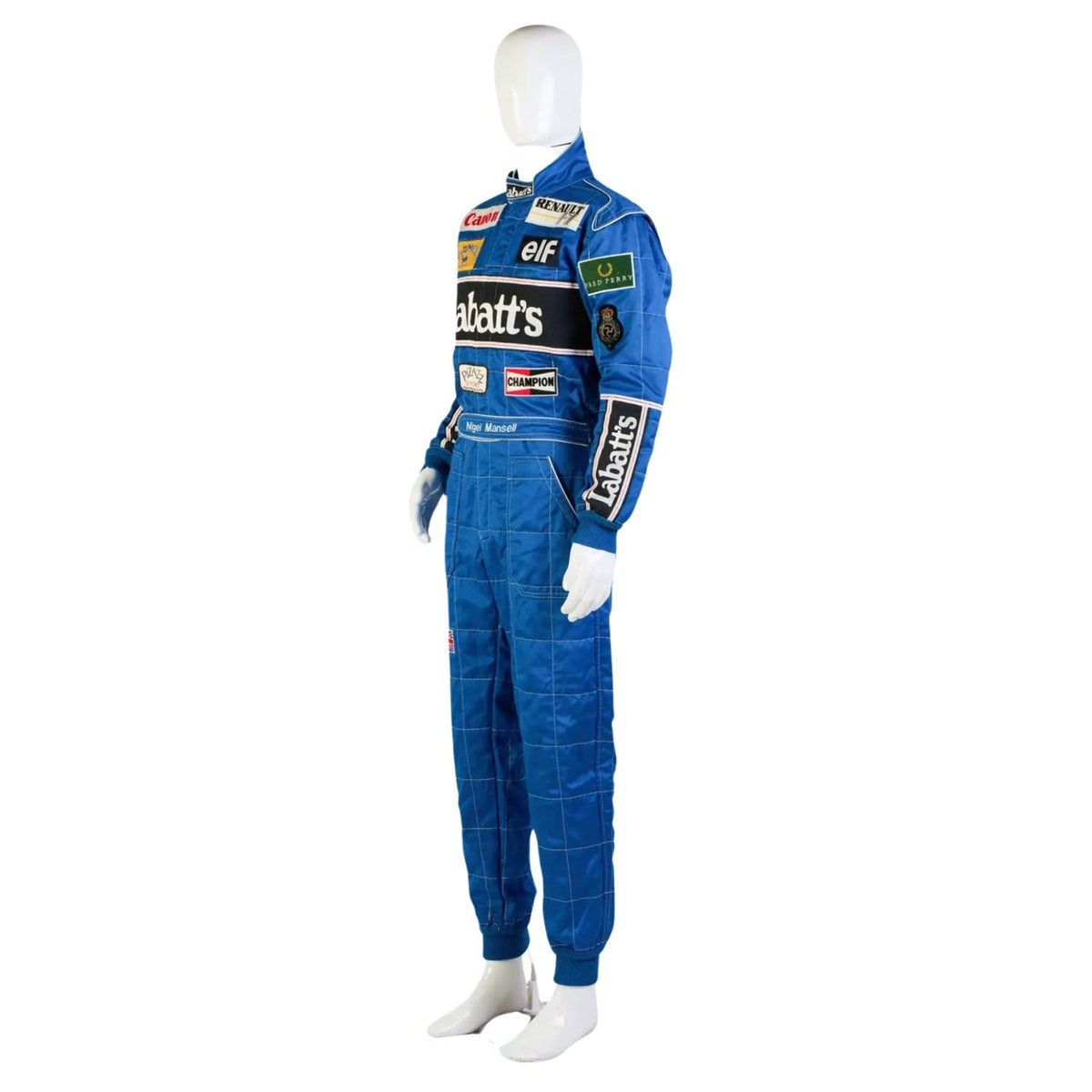 Nigel Mansell 1992 Racing Suit Replica: nigel Mansell F1 Race Replica Williams Grand Prix Suit.