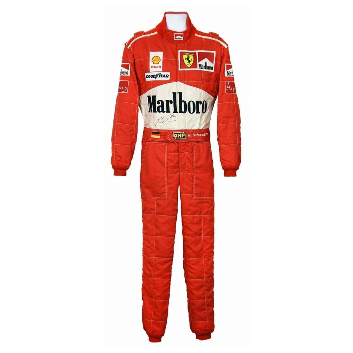 Michael Schumacher Racing Suit Replica 1997: michael Schumacher F1 Race Replica Ferrari Motorsport Suit.