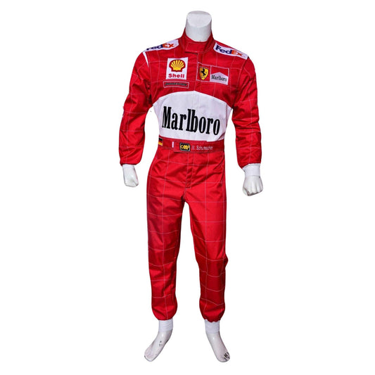 Michael Schumacher 2000 Racing Suit Replica: michael Schumacher F1 Race Replica Ferrari Grand Prix Suit.