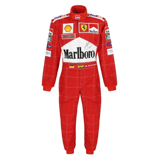 Michael Schumacher 2002 Racing Suit Replica: michael Schumacher F1 Race Ferrari Grand Prix Suit.