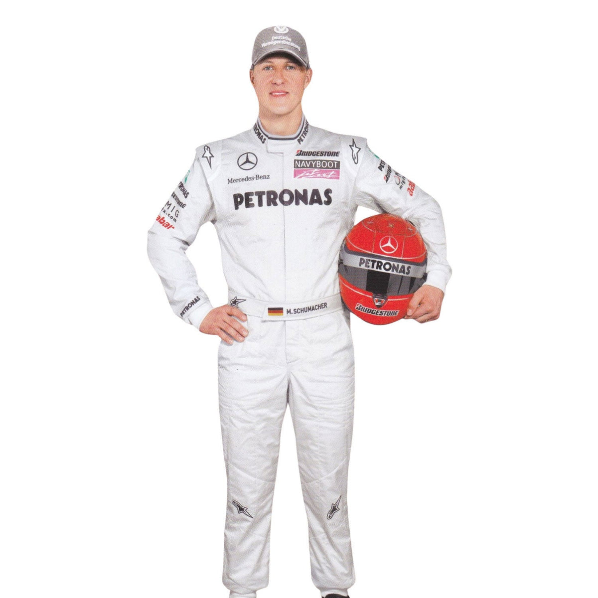 Michael Schumacher 2010 Racing Suit Replica: michael Schumacher F1 Race Replica Mercedes Grand Prix Suit.