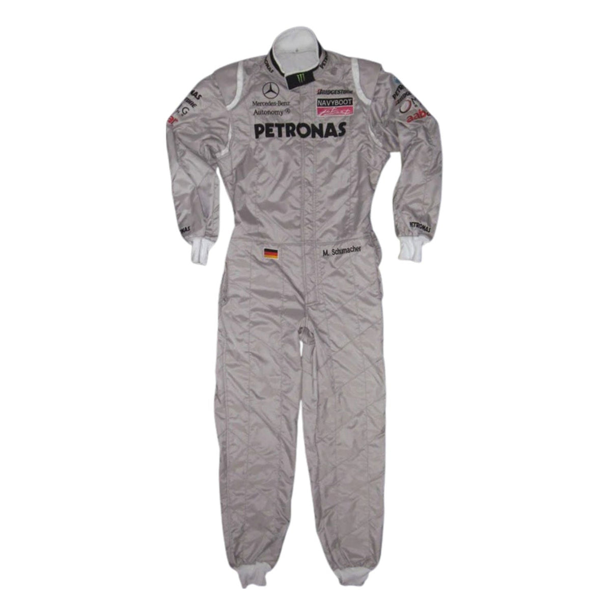 Michael Schumacher 2010 Racing Suit Replica: michael Schumacher F1 Race Replica Mercedes Grand Prix Suit.