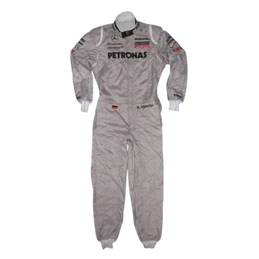 Michael Schumacher 2010 Racing Suit Replica: michael Schumacher F1 Race Replica Mercedes Grand Prix Suit.