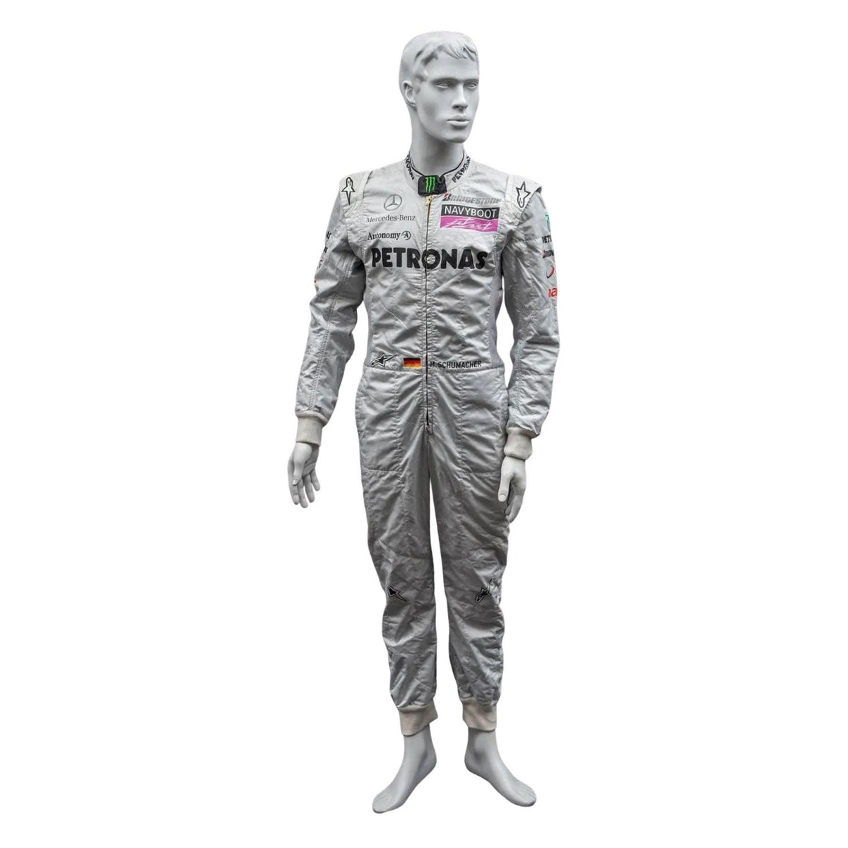 Michael Schumacher 2010 Racing Suit Replica: michael Schumacher F1 Race Replica Mercedes Driver Suit.