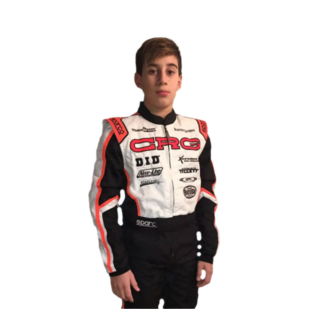 CRG 2017 – Fedcrow Go-Kart Racing Suit Replica: cRG – Fedcrow Go Kart Race Track Suit close up View.