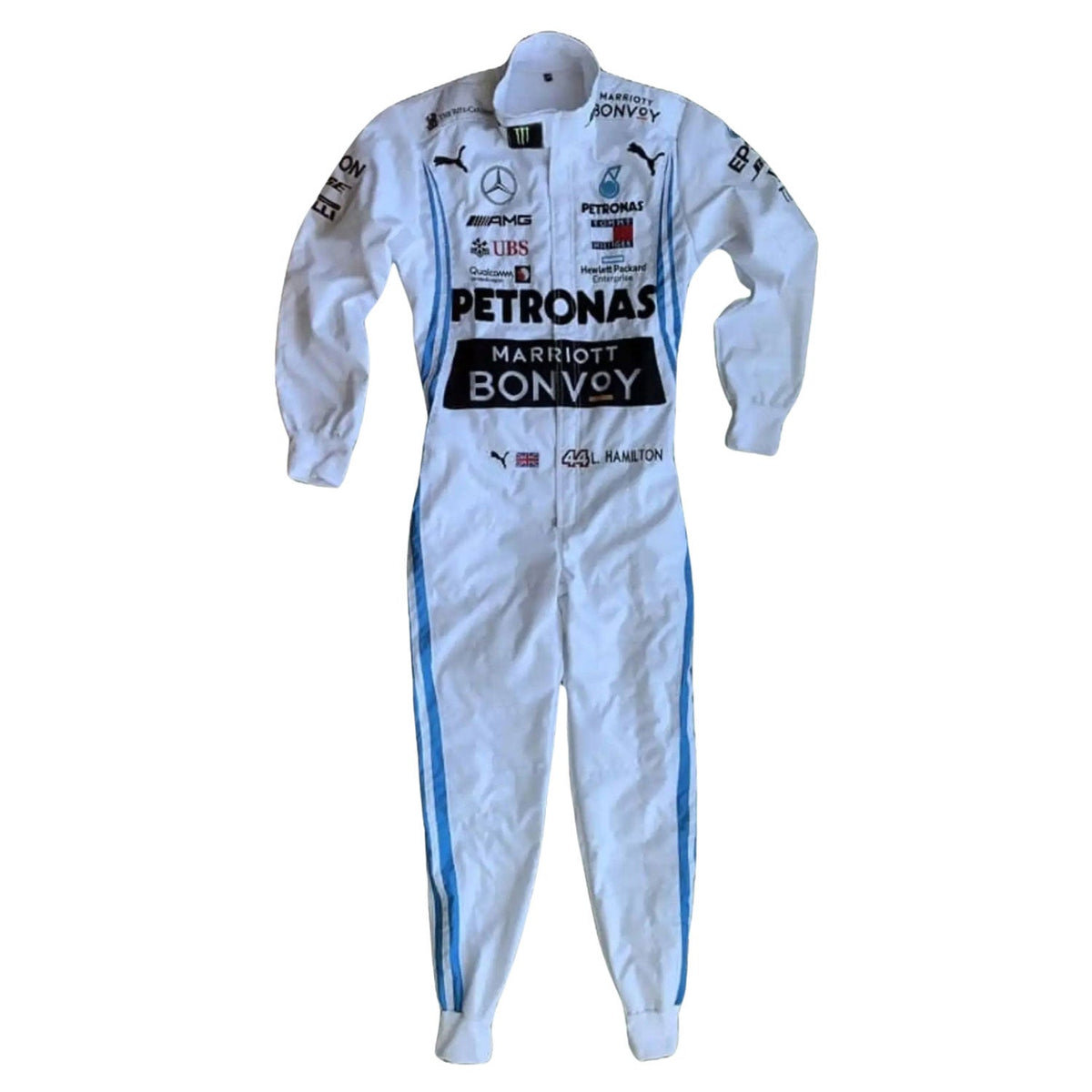 2019 Lewis Hamilton Racing Suit Replica: lewis Hamilton F1 Race Replica Mercedes Motorsport Suit.