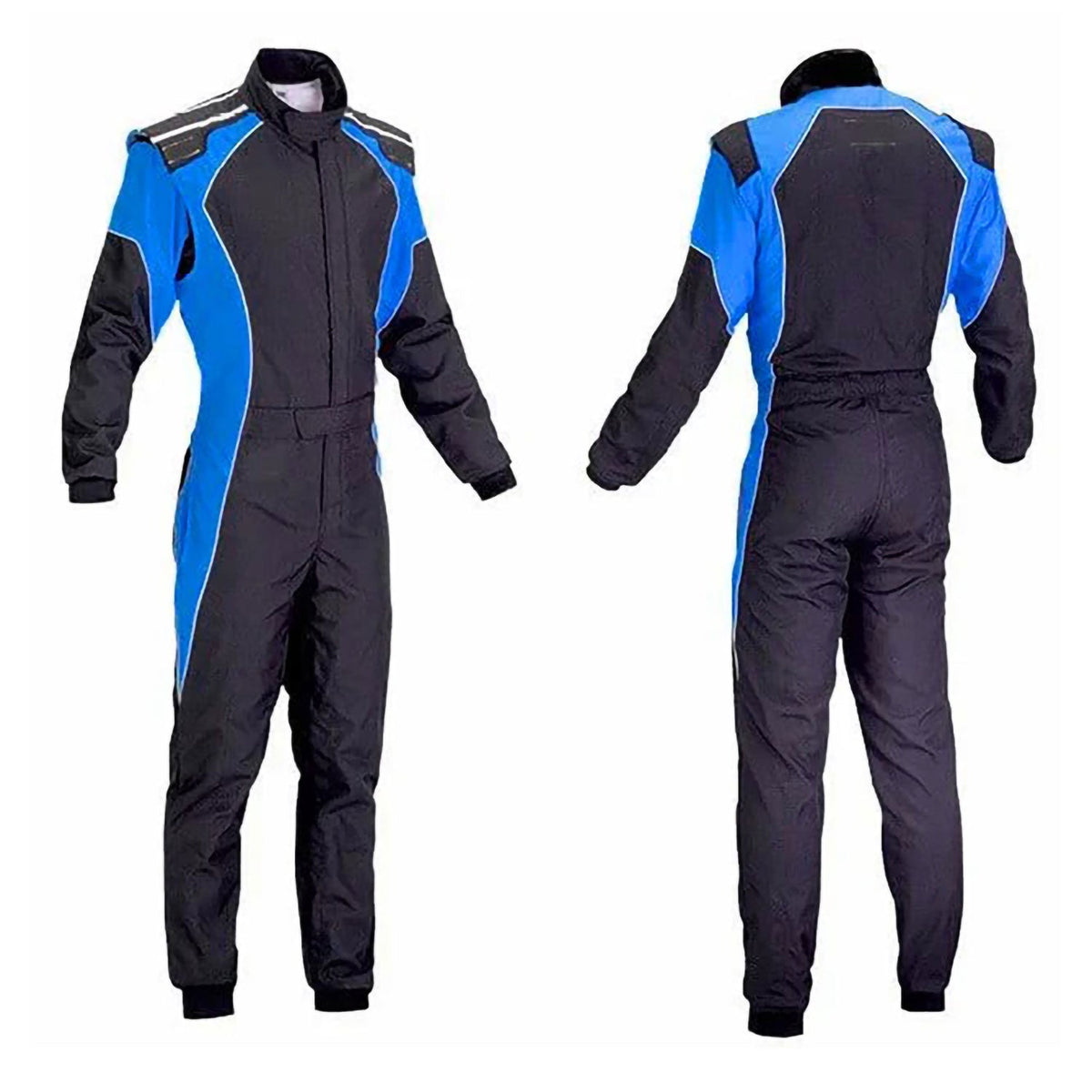 Black & Blue Go Kart Custom Suit – Custom Fit: black & Blue Go Kart Custom Track Suit.