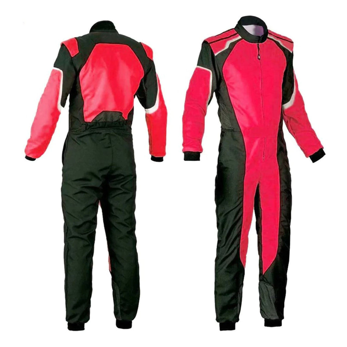 Black & Red Custom Go Kart Race Suit – Custom Fit: black & Red Custom Go Kart Race Motorsport Suit.