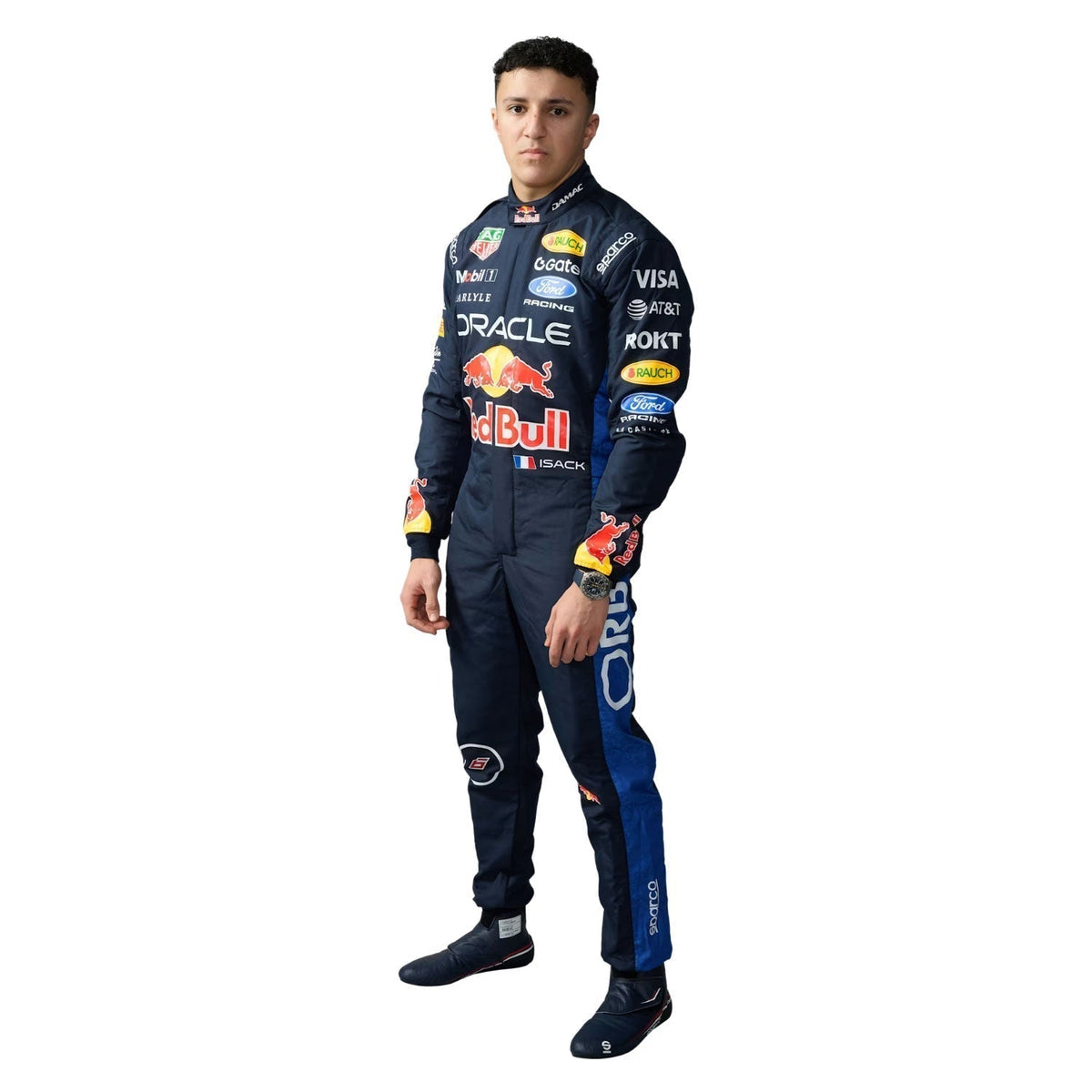 Isack Hadjar Racing Suit Replica 2026: isack Hadjar F1 Race Red Bull Grand Prix Suit.