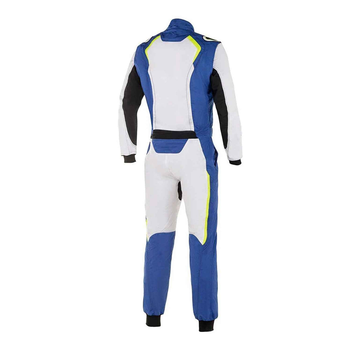 Karting Racing Driver Suit - White, Royal Blue – Custom Fit.