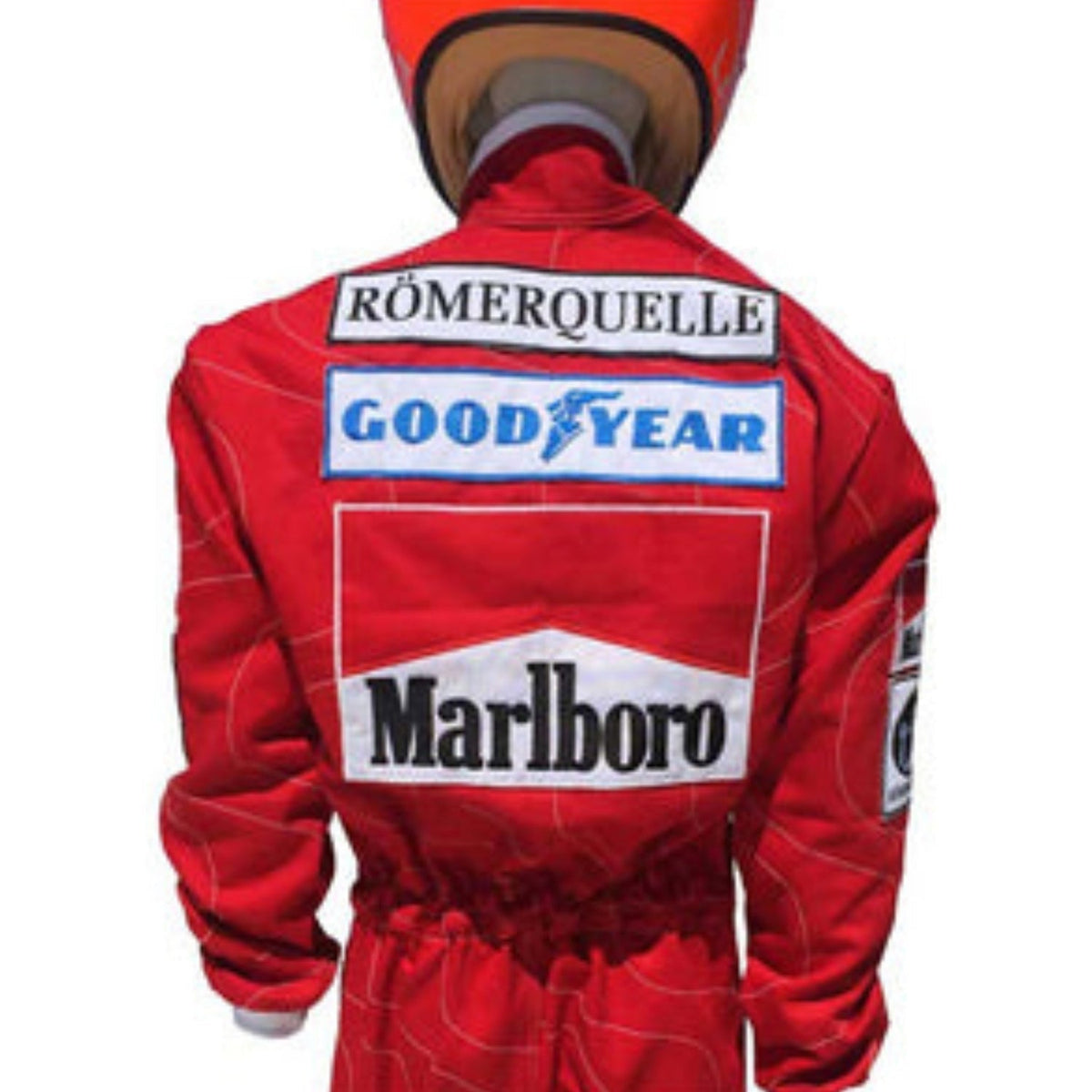 Red Niki Lauda Racing Suit Replica 1976 with visible branding.
