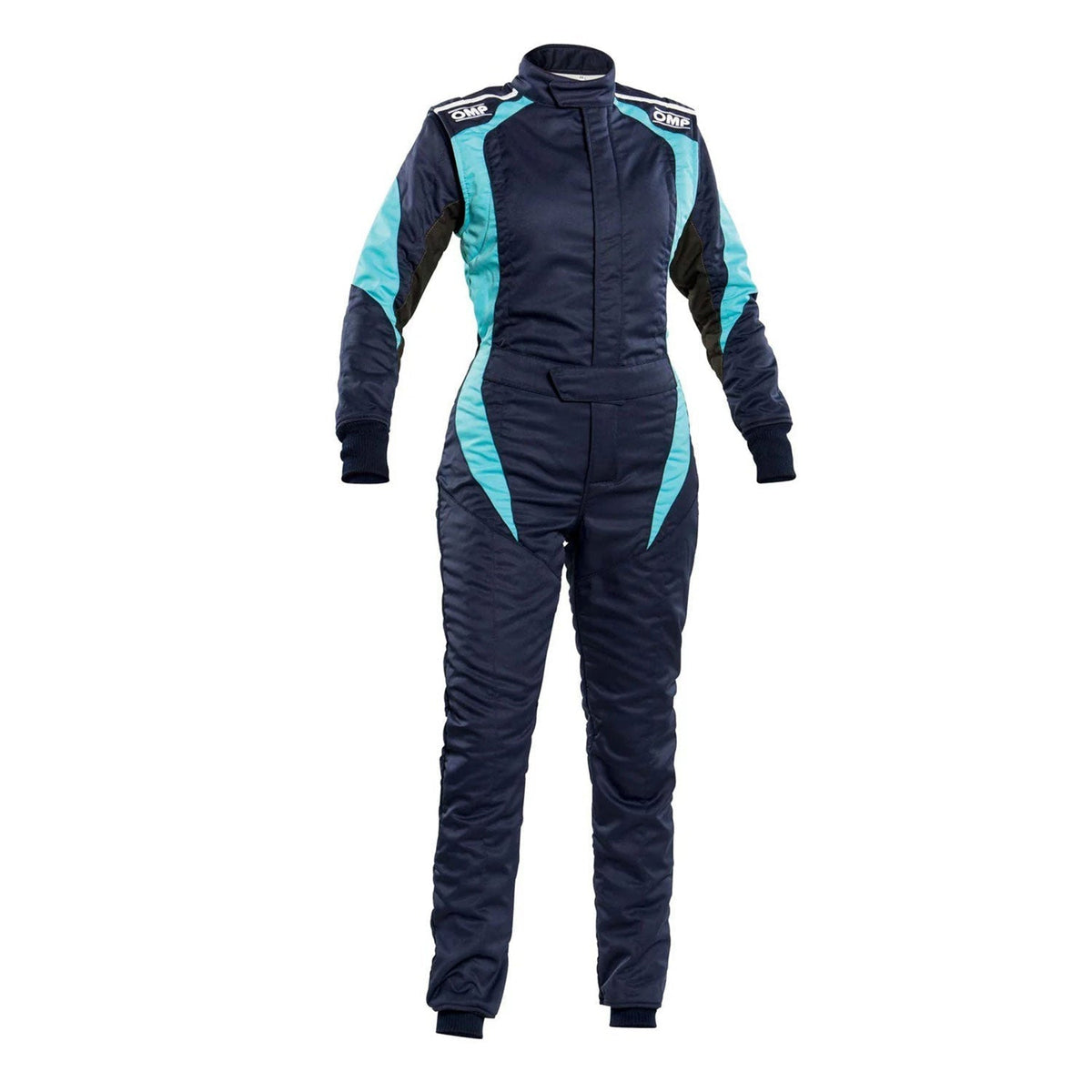 OMP FIRST ELLE Navy Blue/Light Blue Go-Kart Racing Suit Replica: oMP FIRST ELLE Navy Blue/Light Blue Go Kart Racing Track Suit.
