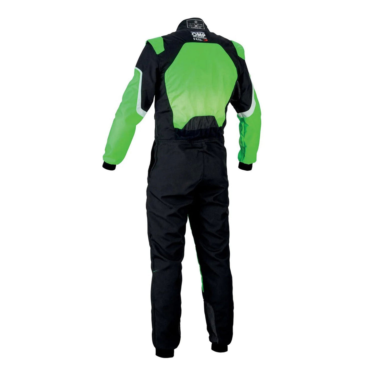 OMP KS-3 FLUO Green Go-Kart Racing Suit Replica.