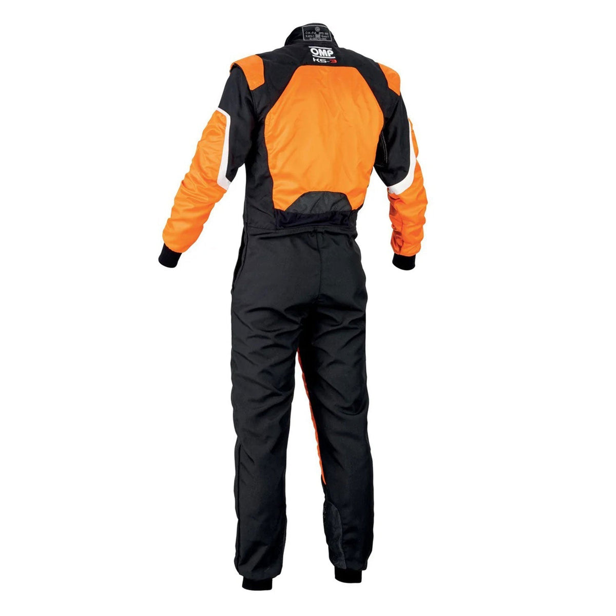 Of OMP KS-3 FLUO Orange Go-Kart Racing Suit Replica.