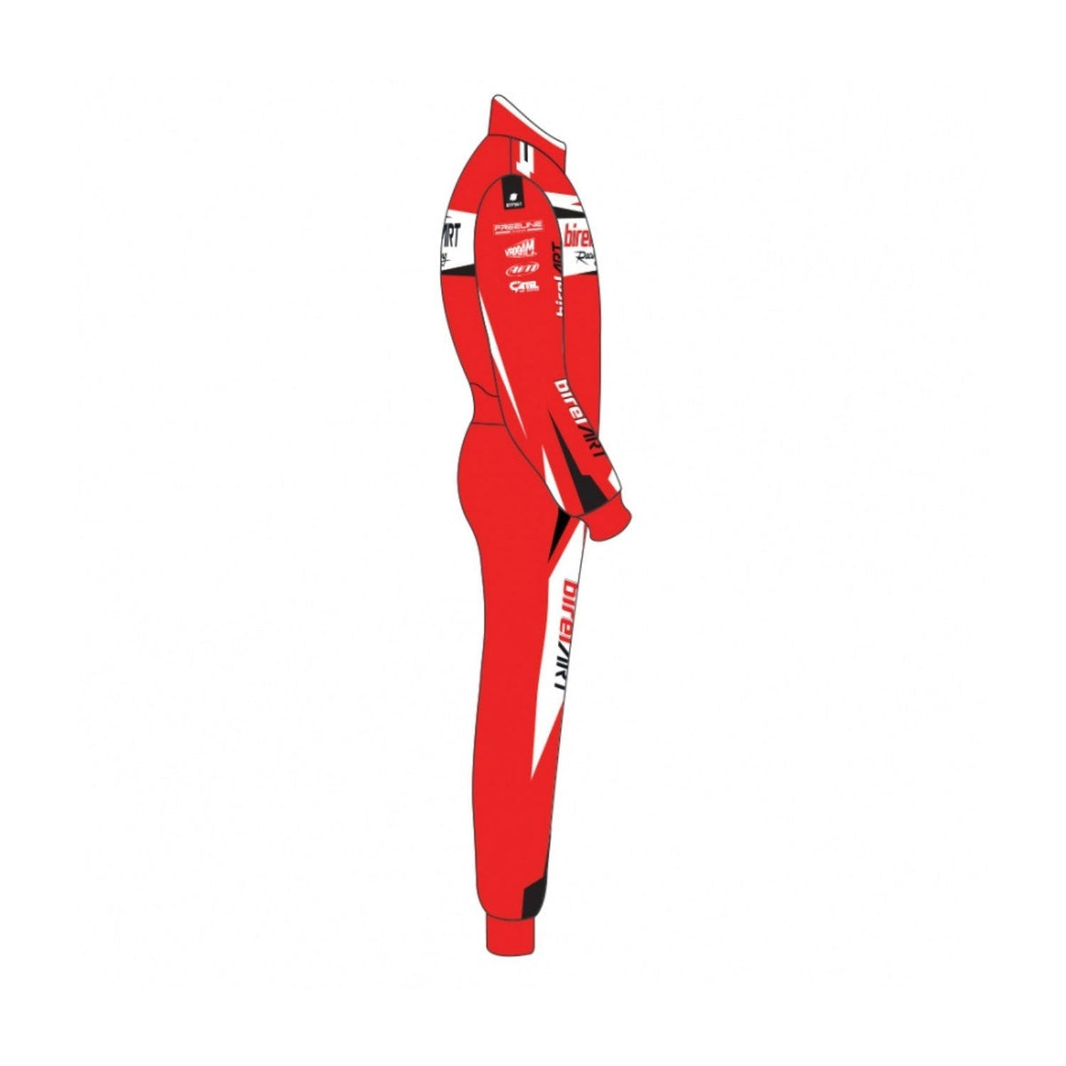 Red Birel Art Go-Kart Racing Suit Replica: red Birel Art Go-Kart Race Motorsport Suit.