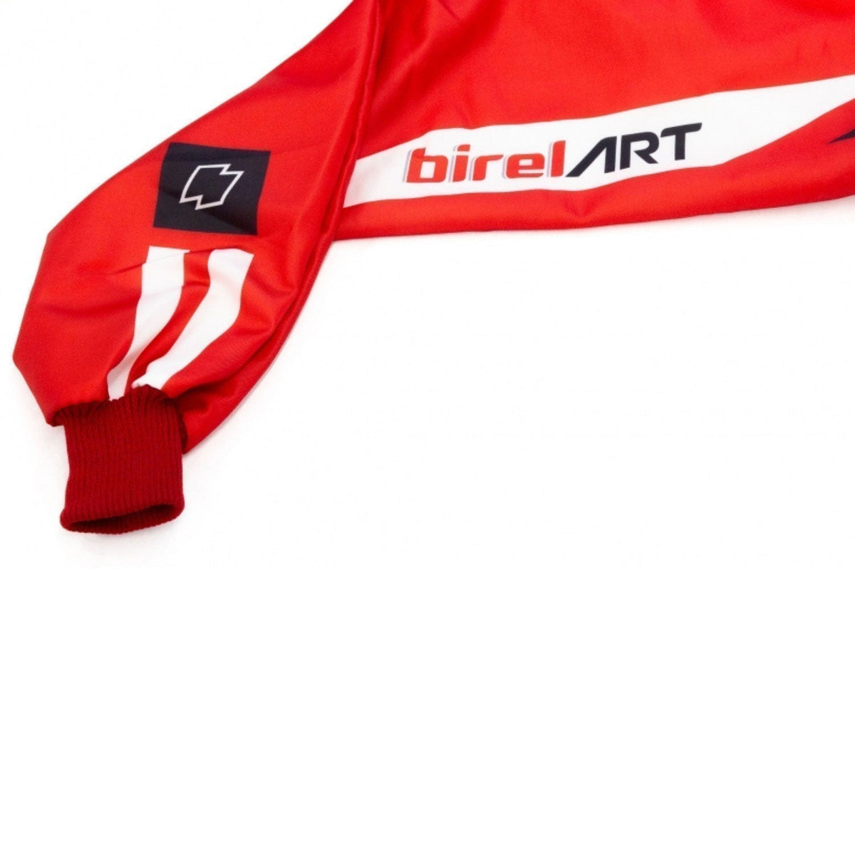 Red Birel Art Go-Kart Racing Suit Replica: red Birel Art Go-Kart Race Motorsport Suit.