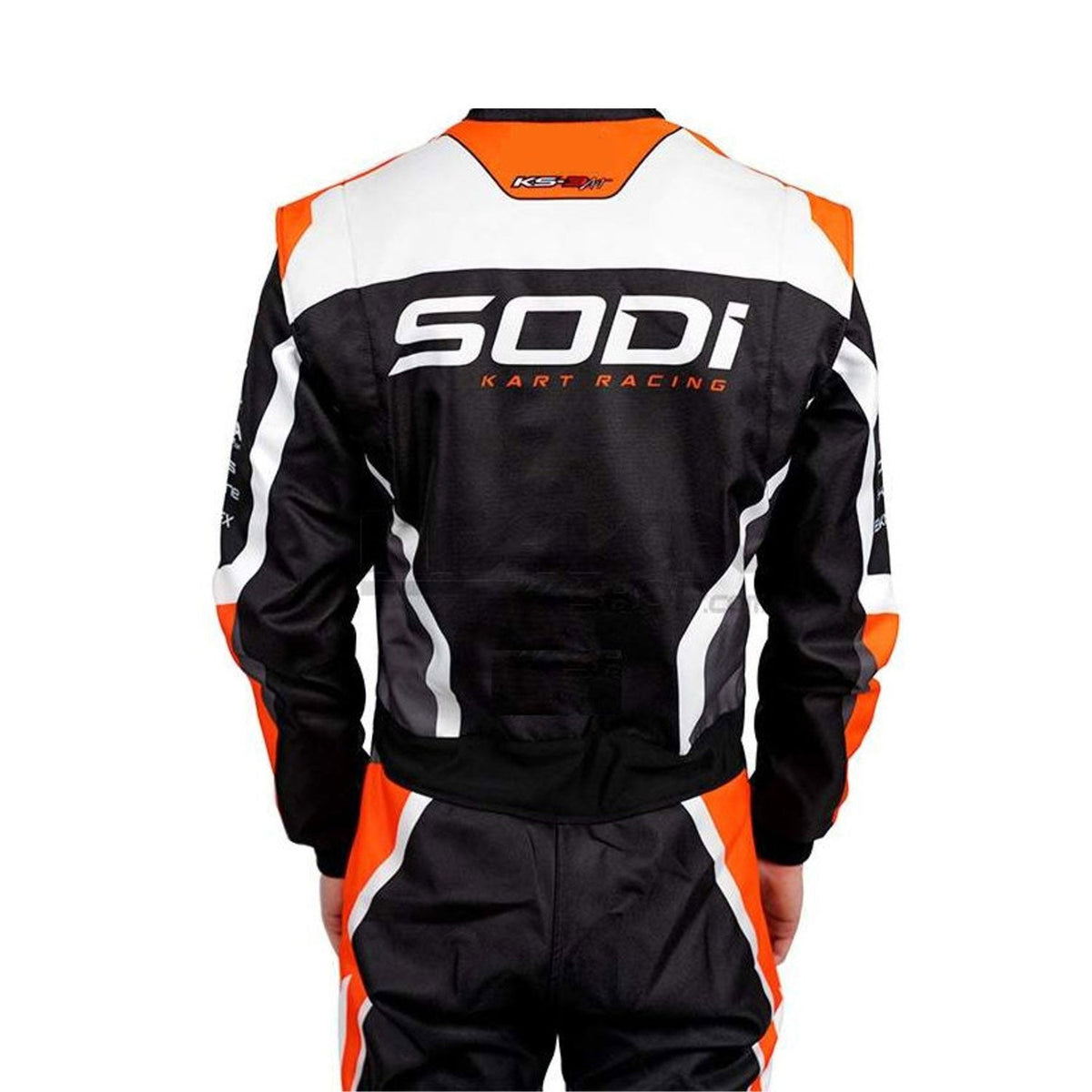 Sodi OMP Go-Kart Racing Suit Replica: sodi OMP Go-Kart Race Karting Costume Close Up View.