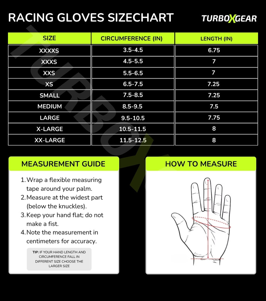 Gloves Size Chart