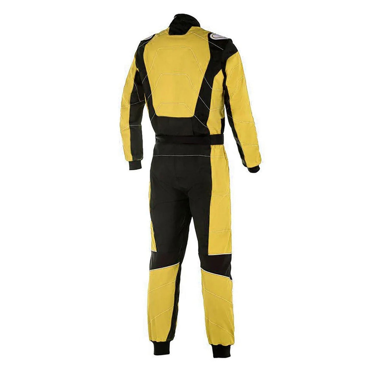 Custom Yellow Go-Kart Car Race Suit: yellow Go-Kart Car Race Karting Costume.