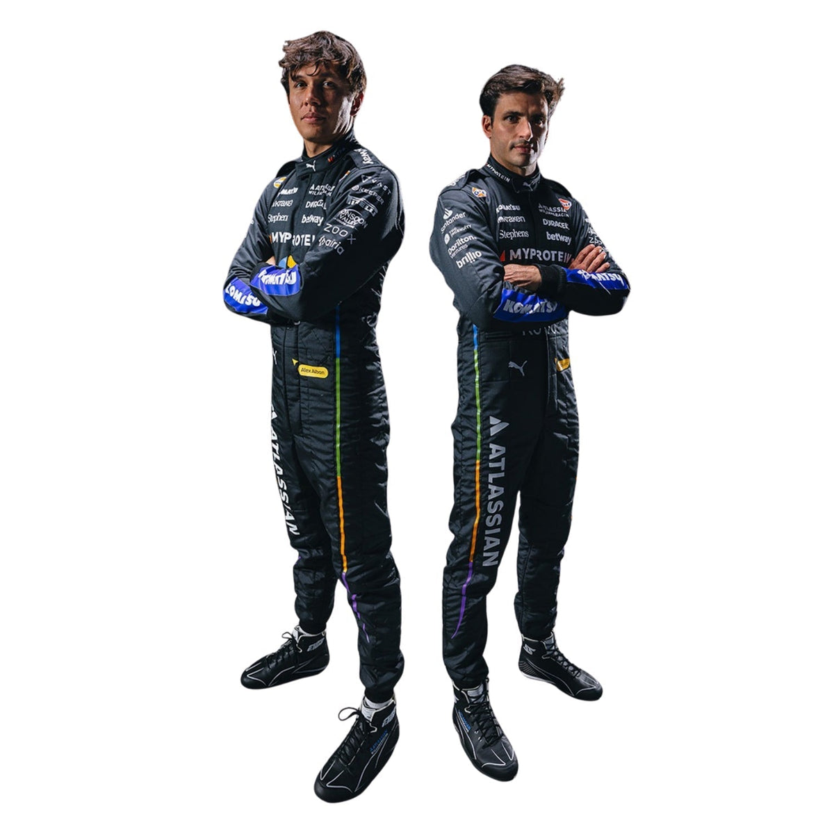 Alexander Albon 2025 Racing Suit Replica – Las Vegas GP: alexander Albon & Carloz Sainz F1 Race Williams Las Vegas GP Grand Prix Suit.