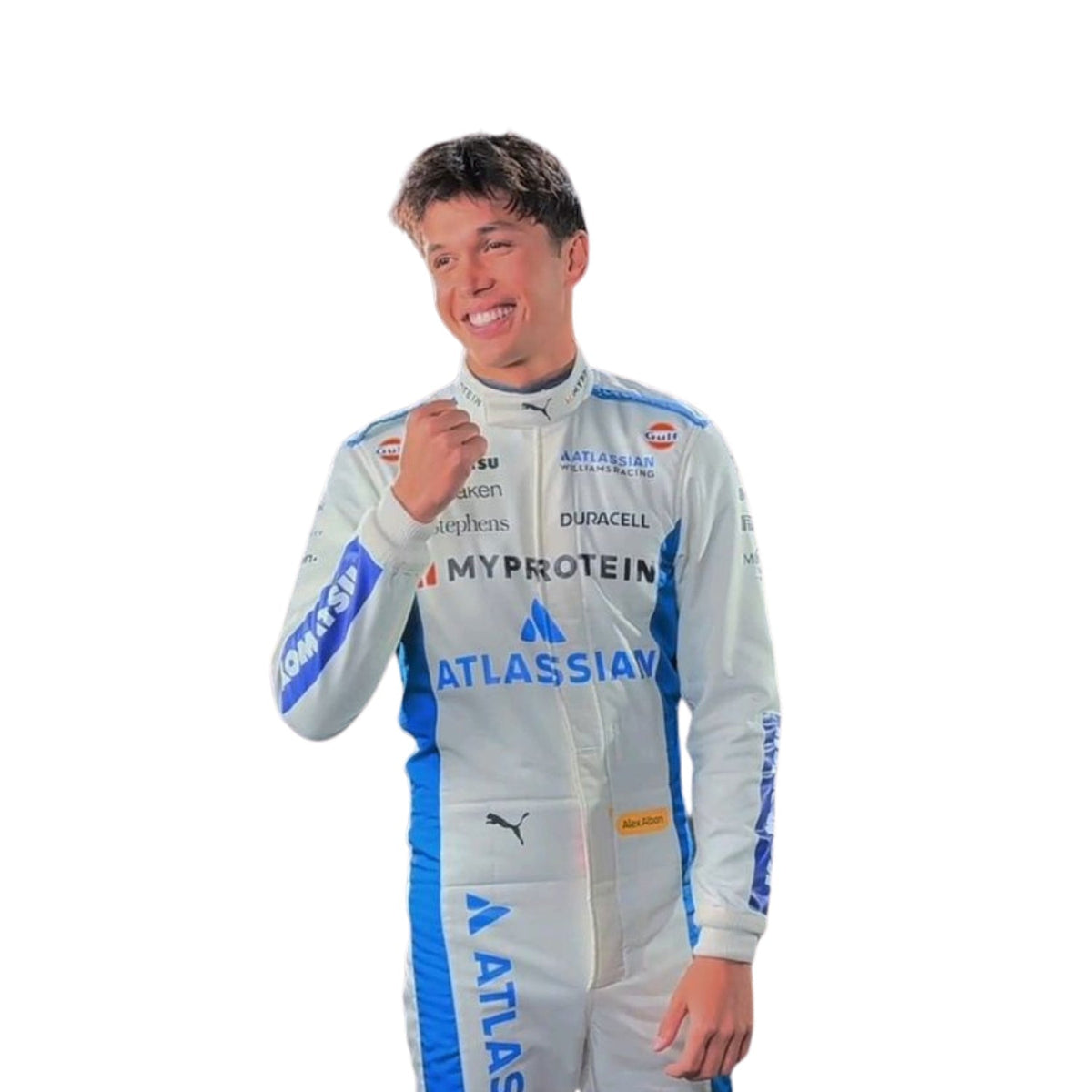 Alexander Albon Racing Suit Replica 2025: alexander Albon F1 Race Replica Williams Grand Prix Suit.