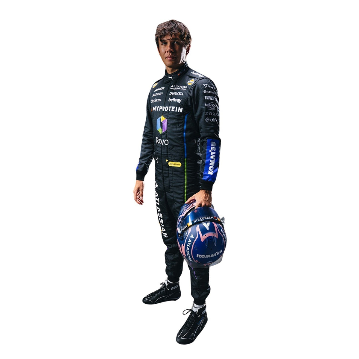 Alexander Albon 2025 Racing Suit Replica – Las Vegas GP: alexander Albon F1 Race Williams Las Vegas GP Grand Prix Suit.