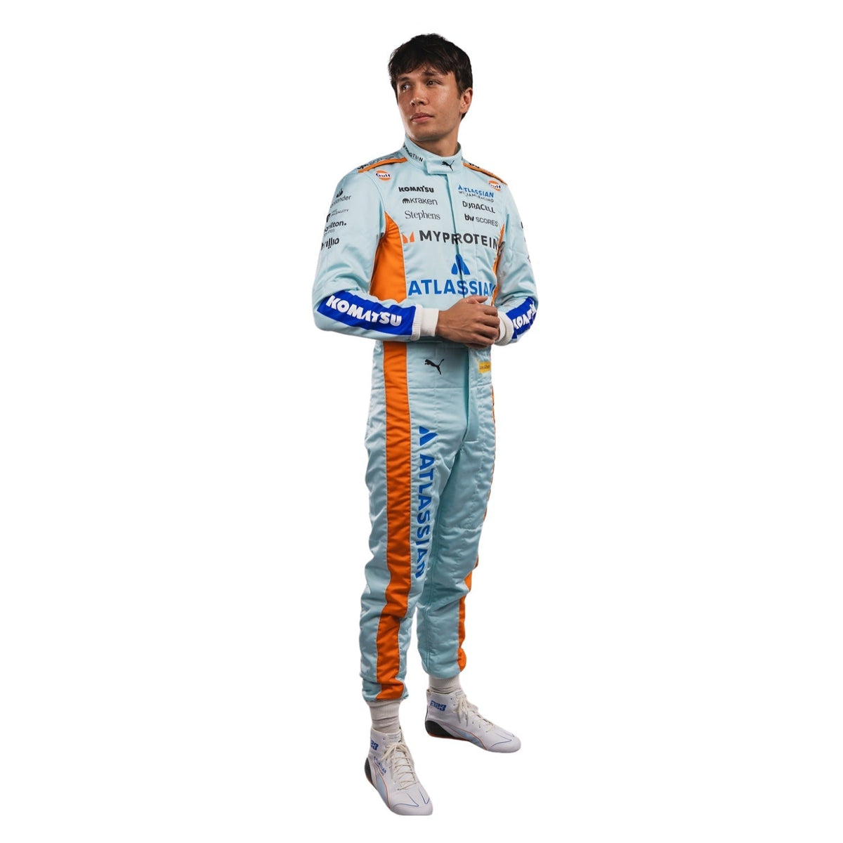 Alexander Albon Racing Suit Replica 2025 Sao Paul GP: alexander Albon F1 Race Replica Williams Sao Paul GP Grand Prix Suit.