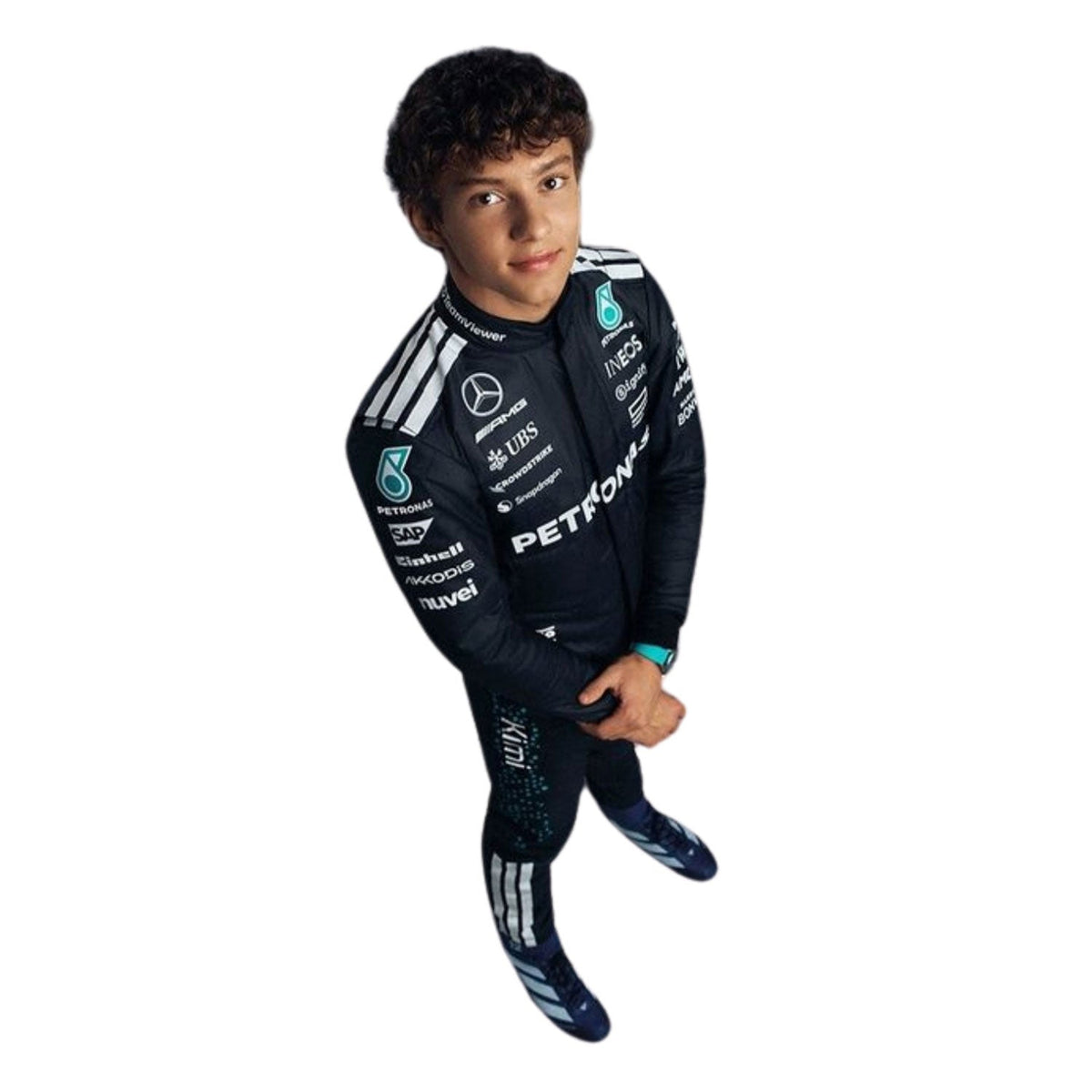 Andrea Kimi Antonelli 2025 Racing Suit Replica: andrea Kimi Antonelli F1 Race Replica Mercedes Grand Prix Suit.