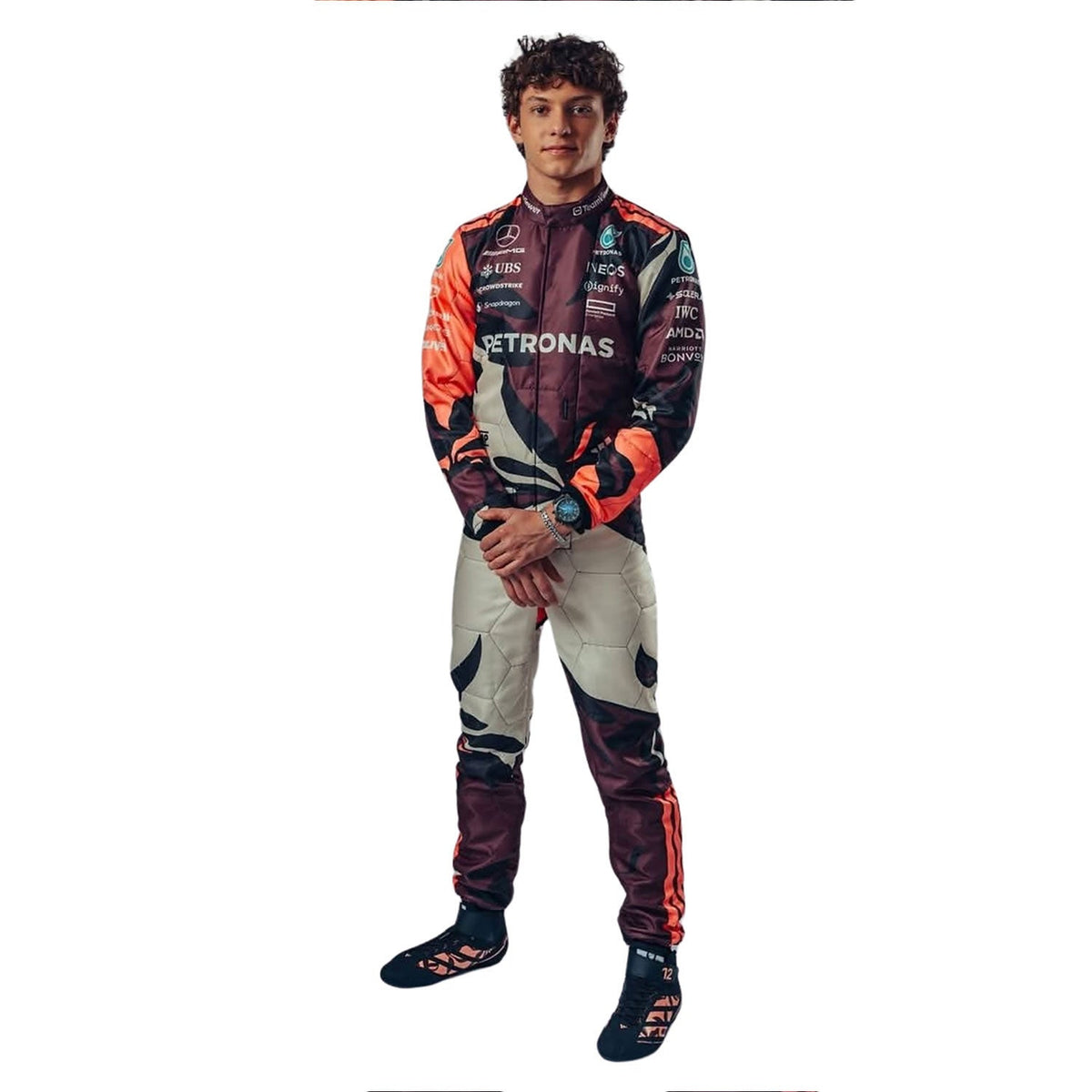 Andrea Kimi Antonelli 2025 Racing Suit Replica – Miami GP: andrea Kimi Antonelli F1 Race Mercedes Miami GP Grand Prix Suit.