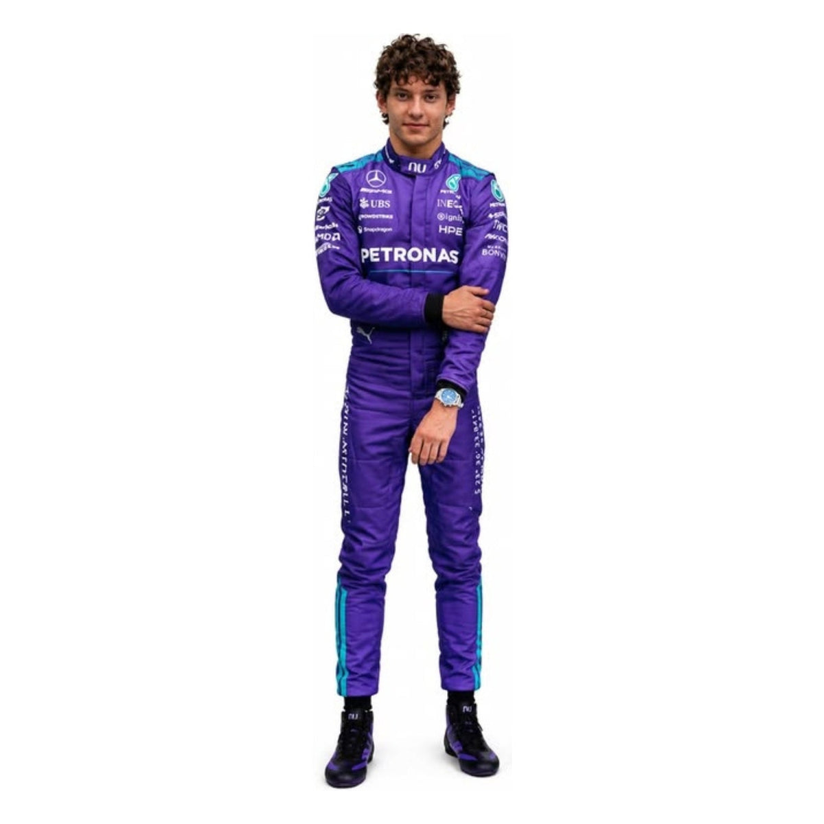 2026 Racing Suit Replica – Andrea Kimi Antonelli Miami GP: andrea Kimi Antonelli F1 Race Mercedes Miami GP Motorsport Suit.