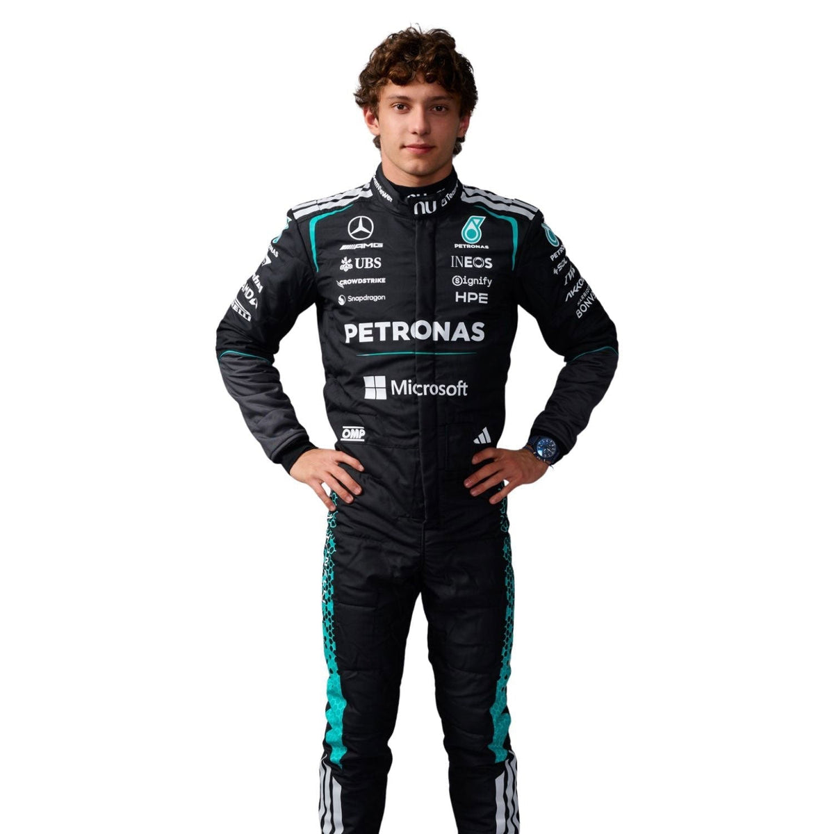 Andrea Kimi Antonelli Racing Suit Replica 2026: andrea Kimi Antonelli F1 Race Replica Mercedes Driver Suit.