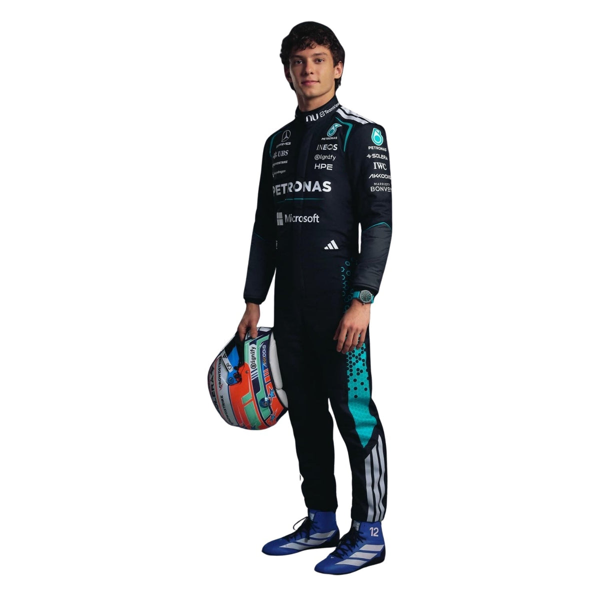 Andrea Kimi Antonelli Racing Suit Replica 2026: andrea Kimi Antonelli F1 Race Replica Mercedes Driver Suit.