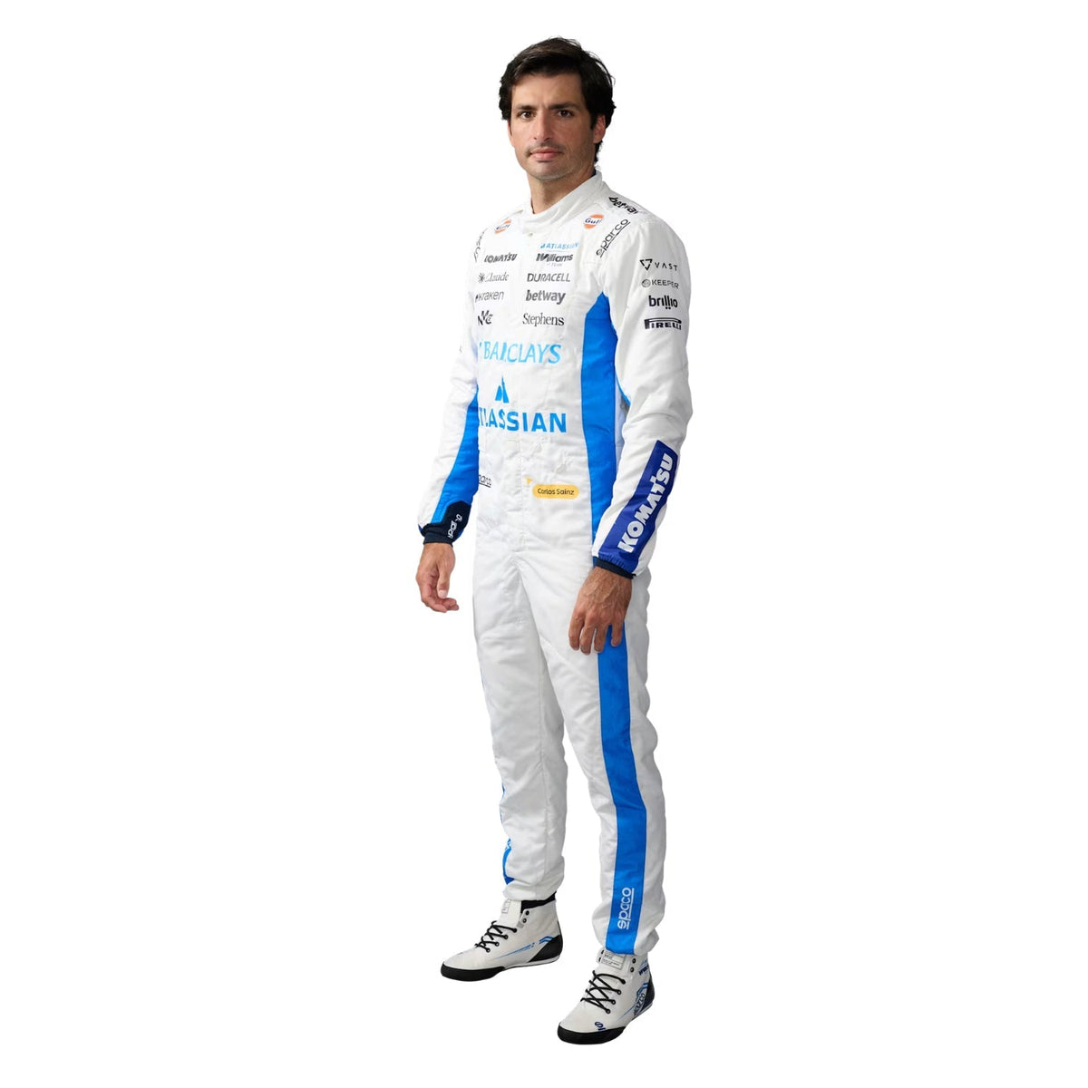 Carlos Sainz Racing Suit Replica 2026: carlos Sainz F1 Race Replica Williams Motorsport Suit.