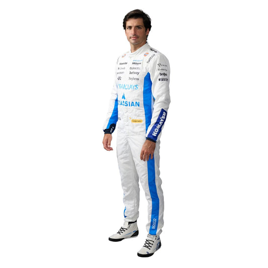 Carlos Sainz Racing Suit Replica 2026: carlos Sainz F1 Race Replica Williams Motorsport Suit.
