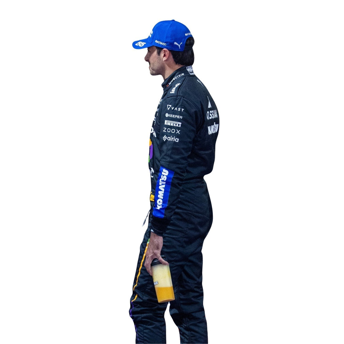 Carlos Sainz Las Vegas GP 2025 Racing Suit Replica: carlos Sainz F1 Race Replica Williams Las Vegas GP Motorsport Suit.