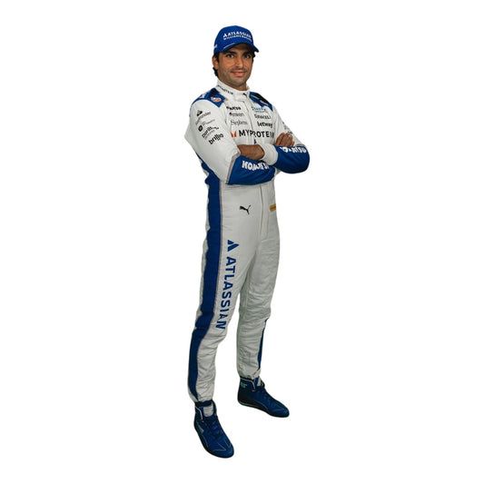 Carlos Sainz United States GP 2025 Racing Suit Replica: carlos Sainz F1 Race Williams United States GP Motorsport Suit.