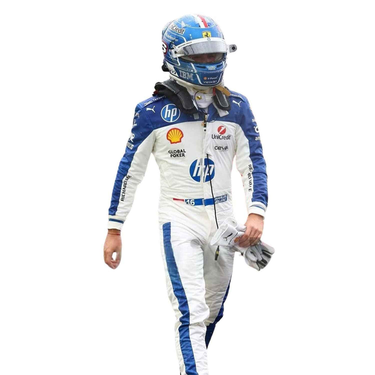 Charles Leclerc Miami GP 2025 Racing Suit Replica: charles Leclerc F1 Race Replica Ferrari Miami GP Motorsport Suit.