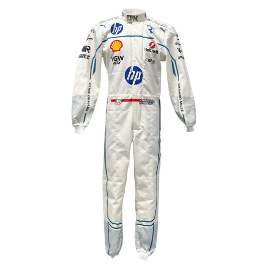 Charles Leclerc Racing Suit Replica 2025 Monaco GP: charles Leclerc F1 Race Ferrari Monaco GP Motorsport Suit.