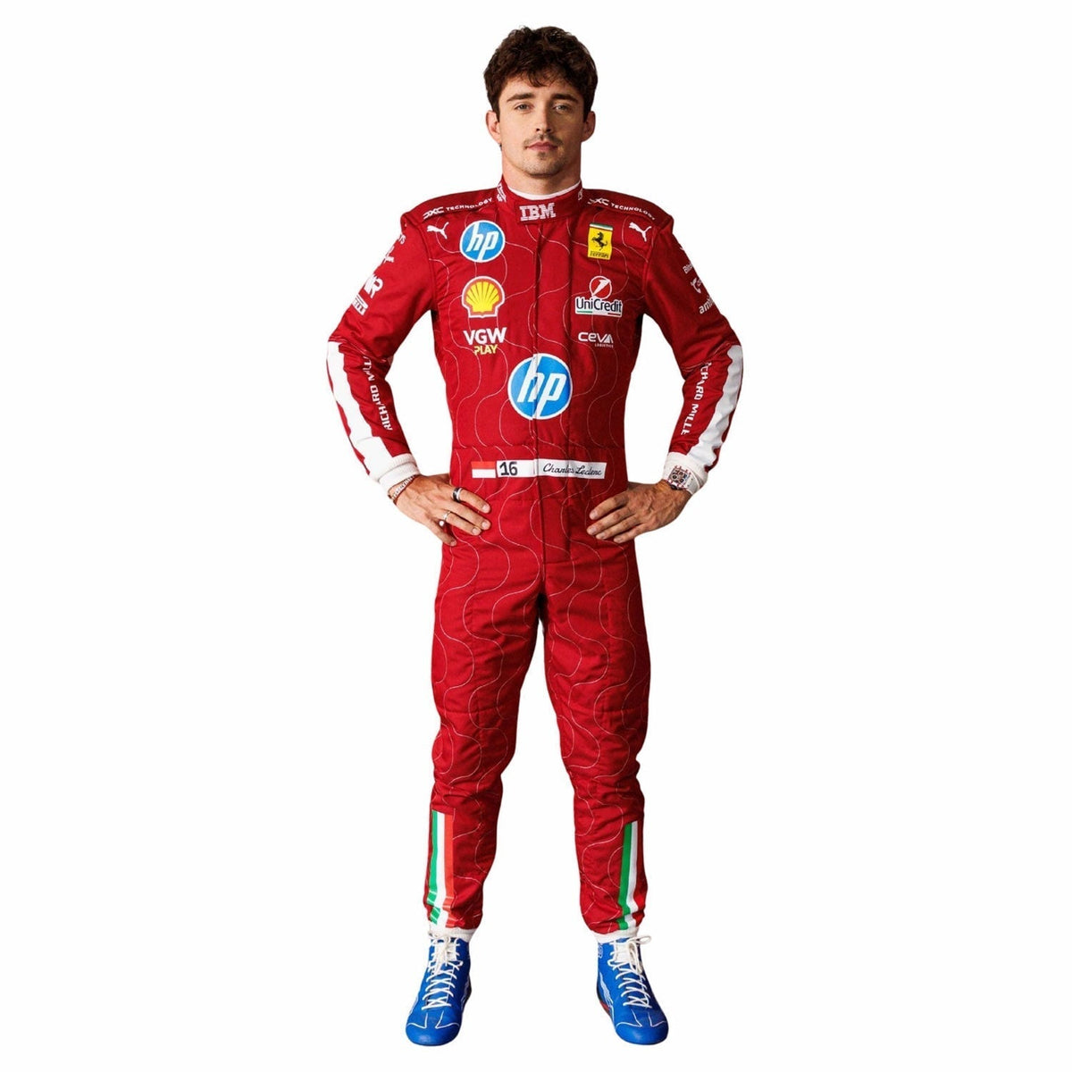 2025 Racing Suit Replica – Charles Leclerc Monza GP: charles Leclerc F1 Race Ferrari Monza GP Grand Prix Suit.