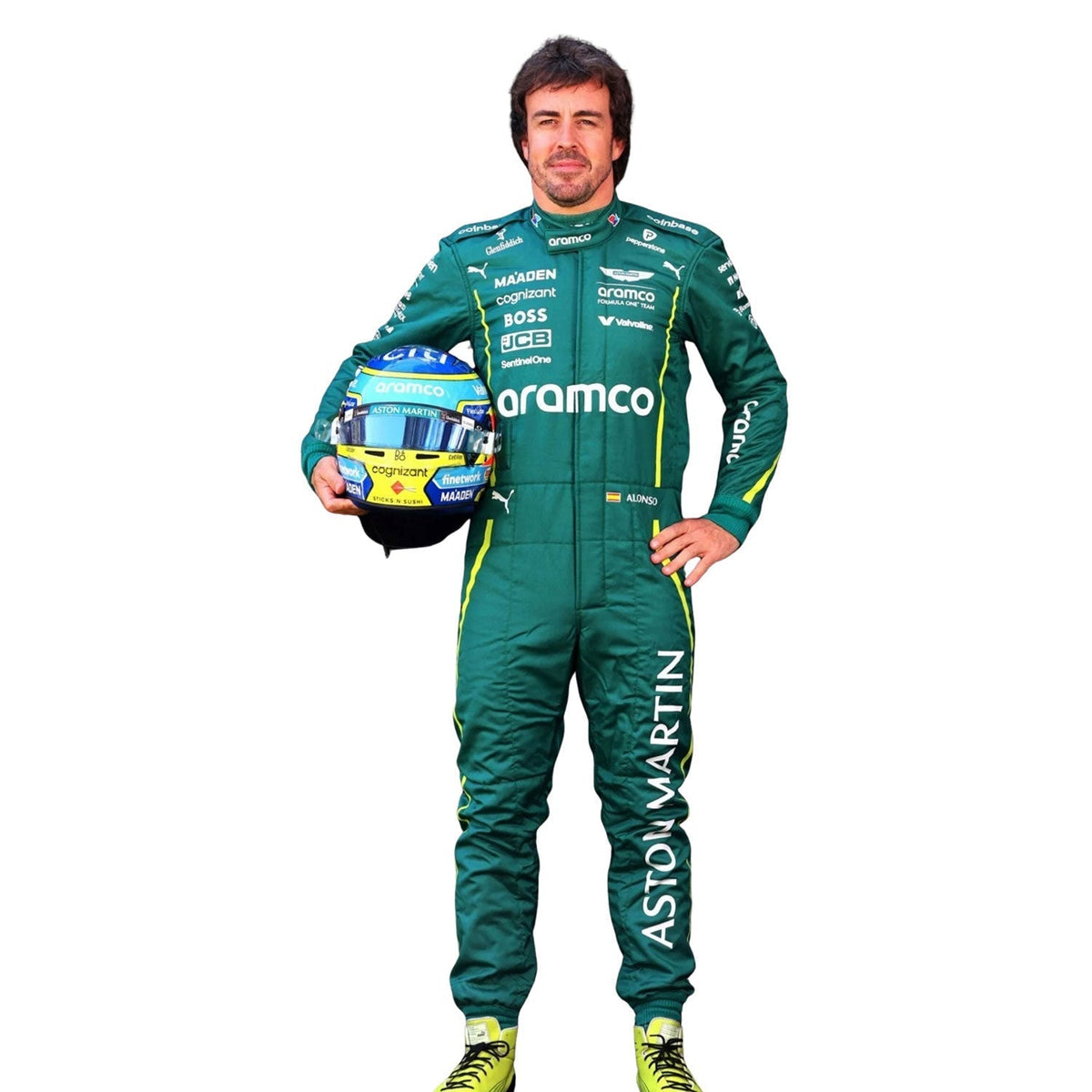 Fernando Alonso Racing Suit Replica 2025: fernando Alonso F1 Race Aston Martin Grand Prix Suit.