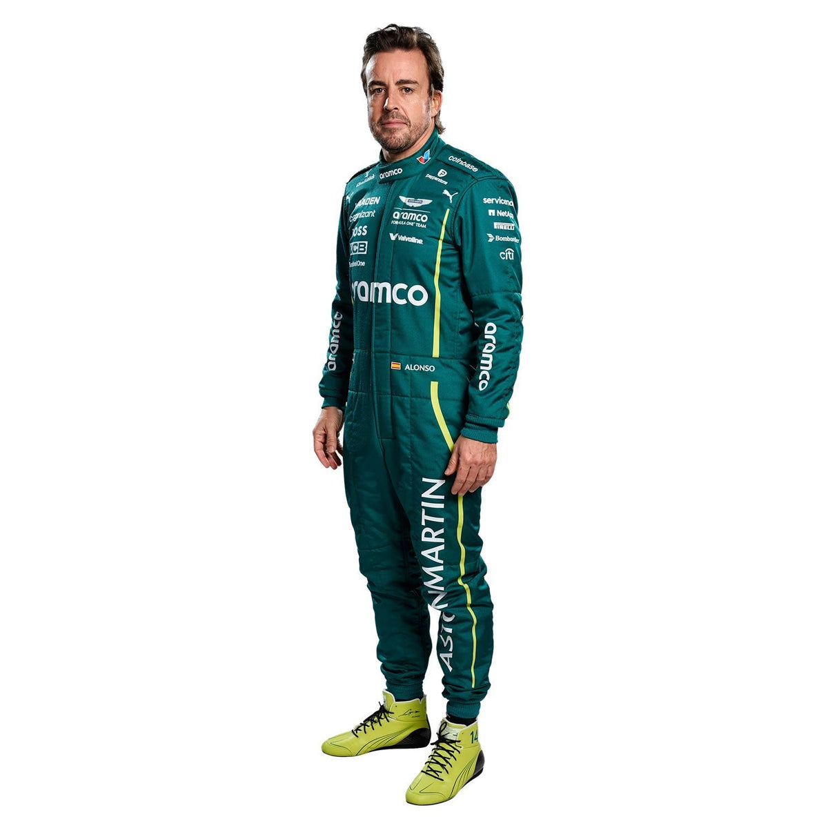 Fernando Alonso Racing Suit Replica 2025: fernando Alonso F1 Race Aston Martin Grand Prix Suit.