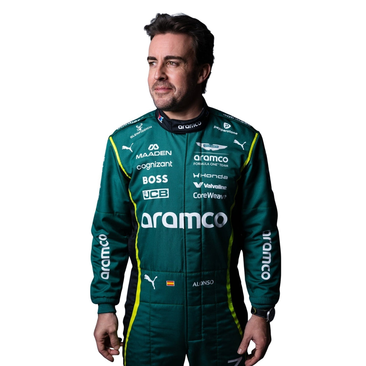 Fernando Alonso Racing Suit Replica 2026: fernando Alonso F1 Race Replica Aston Martin Grand Prix Suit.