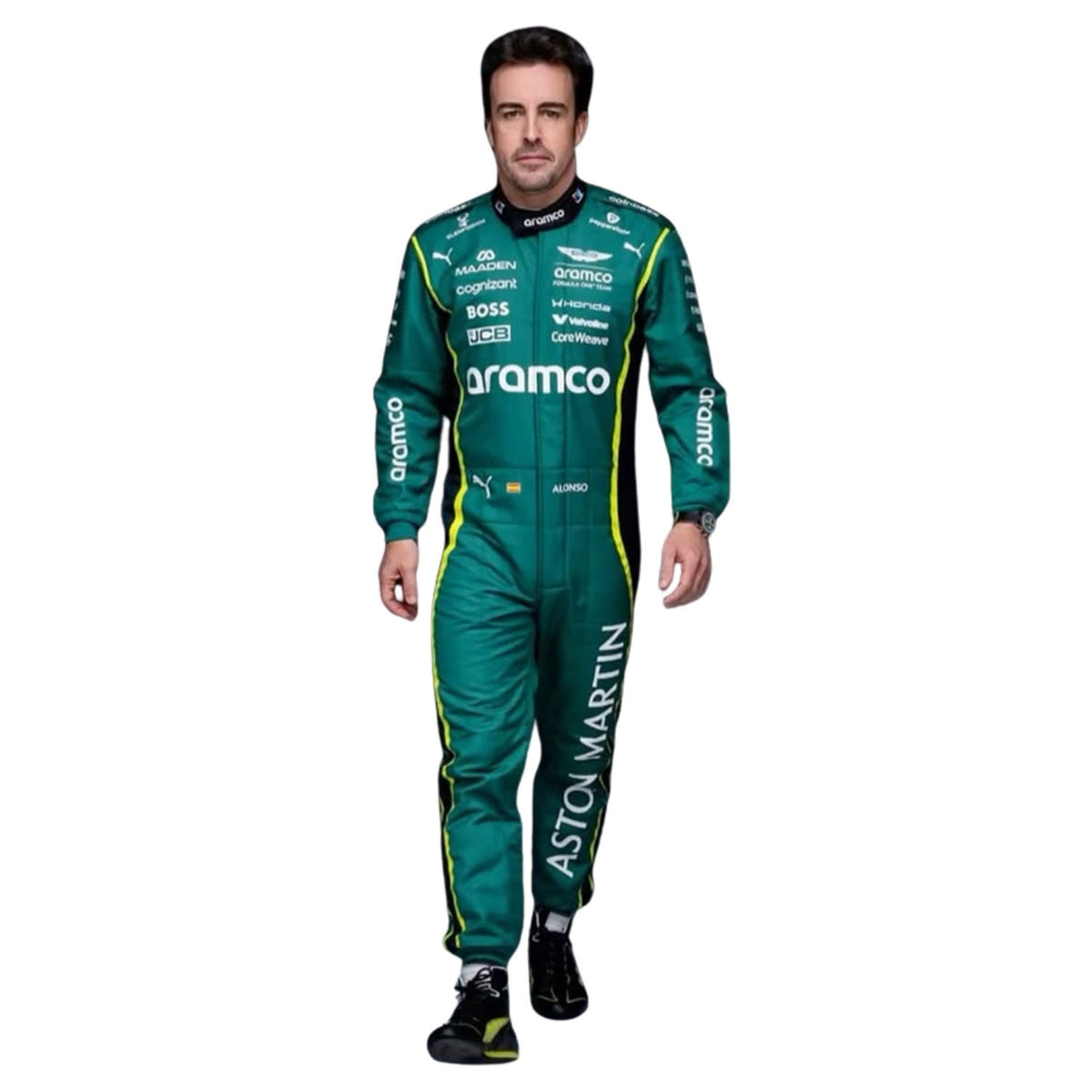Fernando Alonso Racing Suit Replica 2026: fernando Alonso F1 Race Replica Aston Martin Grand Prix Suit.